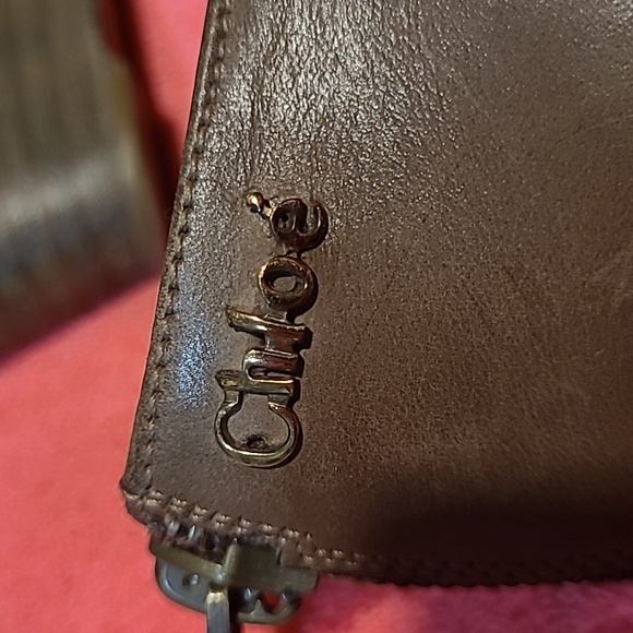 Chloe Stacked Heel Leather Wedges w Peep Toe Shoes Size  38.5  US 8.5 - Picture 5 of 11